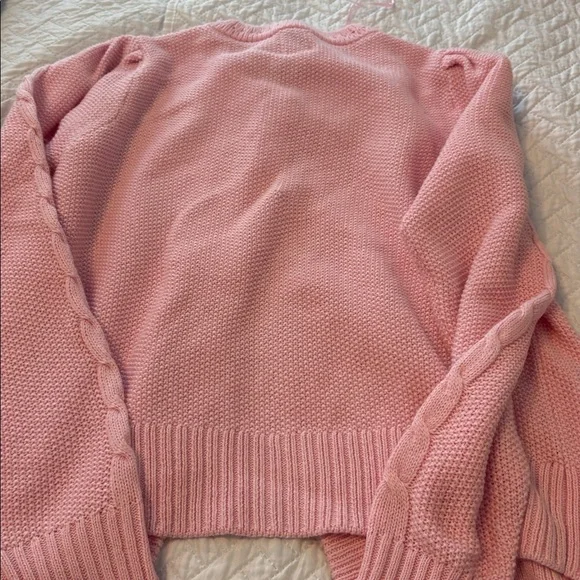JOIE PINK CARDIGAN- medium NWT - Picture 5 of 5